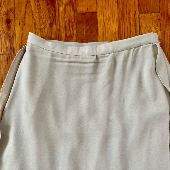 VARUN BAHL WOMEN ANTHROPOLOGIE ICEFALL GRAY SKIRT RUFFLES SIZE 2 - Picture 8 of 16